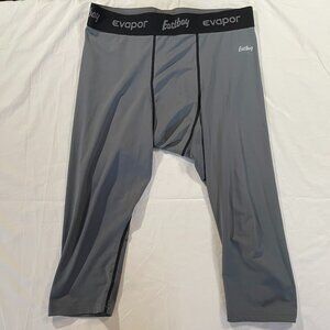 Eastbay Evapor 3/4 tights, Size Large, Gray/ Black color